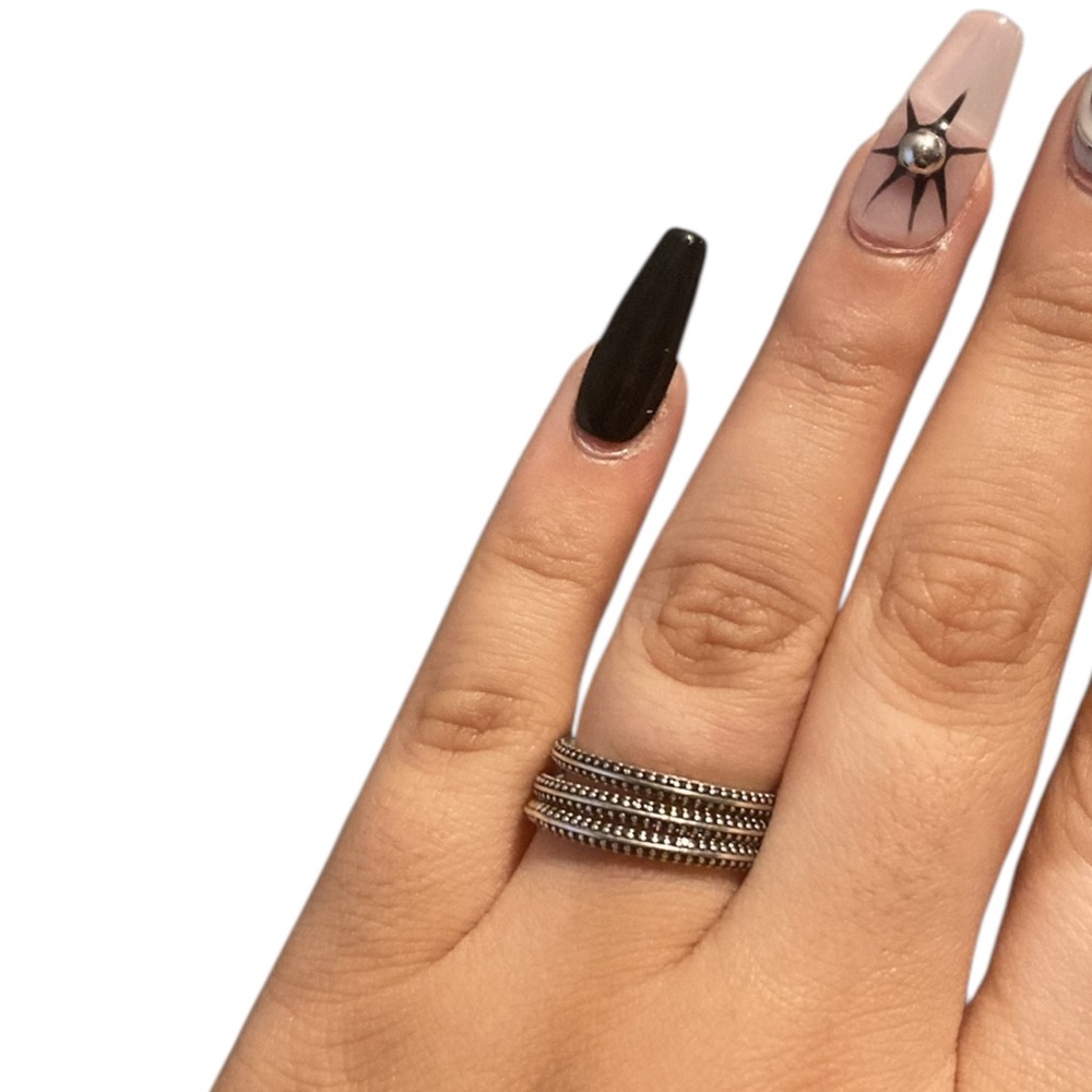 Pandora Pave Black CZ Ring - Picture 6 of 6